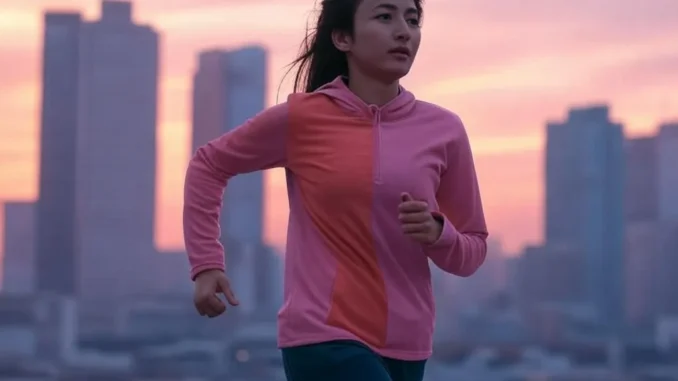 18 Early morning jogger embracing a viral routine for success